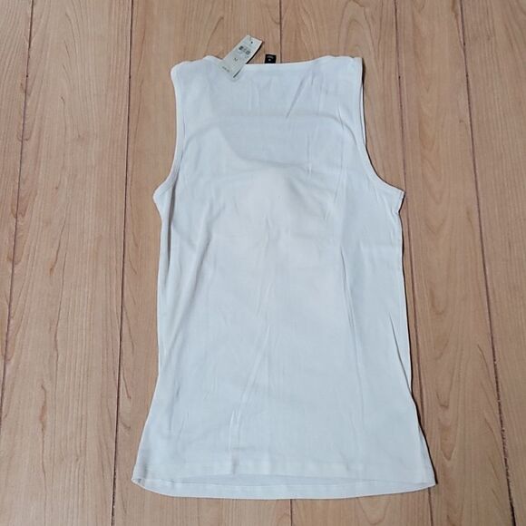 ANN TAYLOR RUFFLE FRONT TANK TOP - NWT - Picture 4 of 4